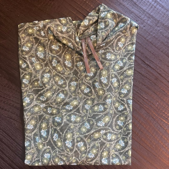 Anthropologie Green Vintage Floral Top- Size Small - Boho - Cottage Core - Picture 15 of 16